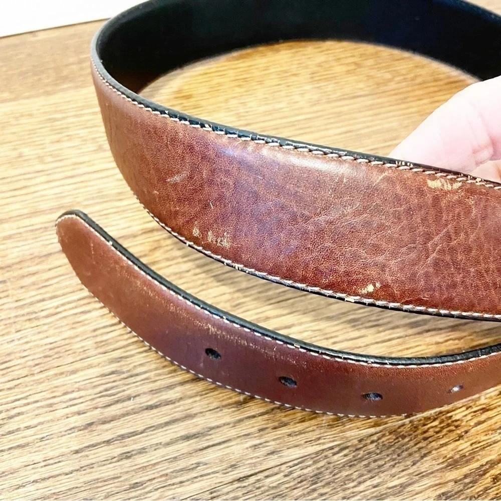 Levis | Mens Brown Leather Belt Size 34/85